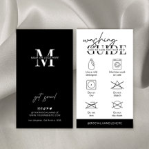 Hinweise zur Waschpflege Minimalistische Logo-Klei