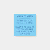 Hinweise zur weiblichen Stimmabgabe Post-it Klebezettel (Vorderseite)