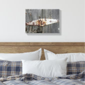 Hinze auf Stallholz Leinwanddruck (Insitu (Schlafzimmer))