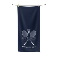Hinzufügen Badminton Club Name Rackets Icon Navy B