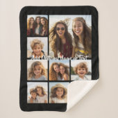 Hinzufügen der 9-Foto-Collage - COLOR bearbeiten Sherpadecke (Vorderseite)