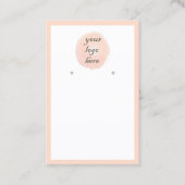 Hinzufügen der Anzeige für das Logo-Pfirsichfeld Visitenkarte (Vorderseite)