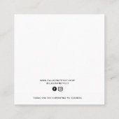 Hinzufügen der Anzeigetafel für die Ohrringe Telefonnummerkarte (Rückseite)