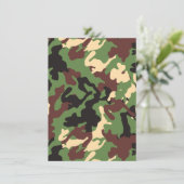 HINZUFÜGEN DER EIGENEN TEXT-Camouflage Menükarte (Stehend Vorderseite)