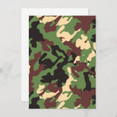 HINZUFÜGEN DER EIGENEN TEXT-Camouflage Menükarte (Vorne/Hinten)