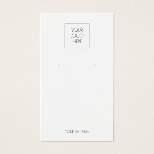 Hinzufügen der einfachen Ohrsichtkarte für Ihr Log (Vorderseite)