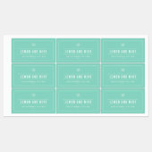 Hinzufügen der Farbe für die weißen Logostreifen u Etiketten (Blatt)