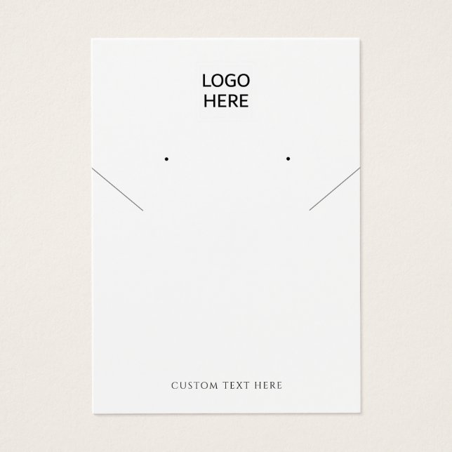 Hinzufügen der Grafikkarte für die Kette Ohrringe  (Vorderseite)