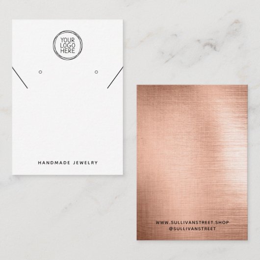 Hinzufügen der Grafikkarte für die Kette Ohrringe Telefonnummerkarte (Vorne/Hinten)