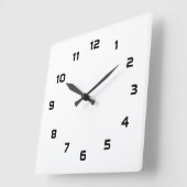 Hinzufügen der Hintergrundsäulenhalterung Quadratische Wanduhr (Winkel)