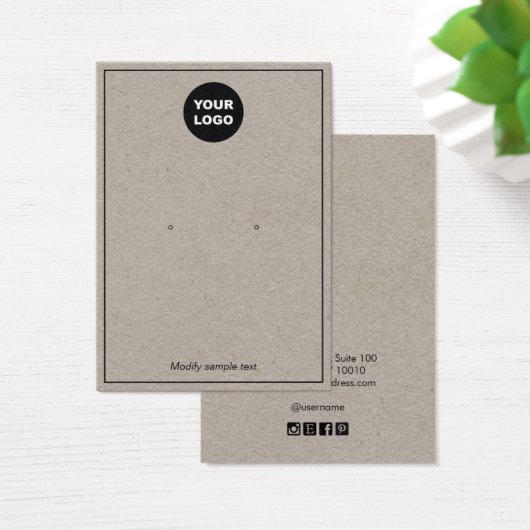 Hinzufügen der Logo-Kraft-Ohrsichtkarte (Schreibtisch)