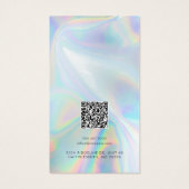 Hinzufügen der Logo-QR-Code-Holographic Earring-Di (Rückseite)