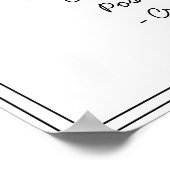 Hinzufügen der minimalen kursiven Grenze für den b Poster (Ecke)