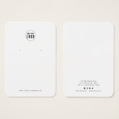 Hinzufügen der Minimalistischen Ohrsichtkarte für  (Vorne & Hinten)