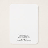 Hinzufügen der Minimalistischen Ohrsichtkarte für  (Rückseite)