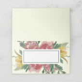 Hinzufügen der Platzkarte Textblühende Blume (Außenseite Aufgefaltet)