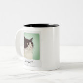 Hinzufügen der Retro-Sofortkamera für Ihr Foto Zweifarbige Tasse (Vorderseite Links)