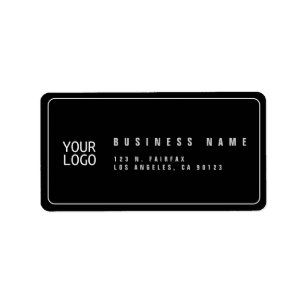 Hinzufügen der Rücksendeadresse der Logo-Vorlage Adressaufkleber