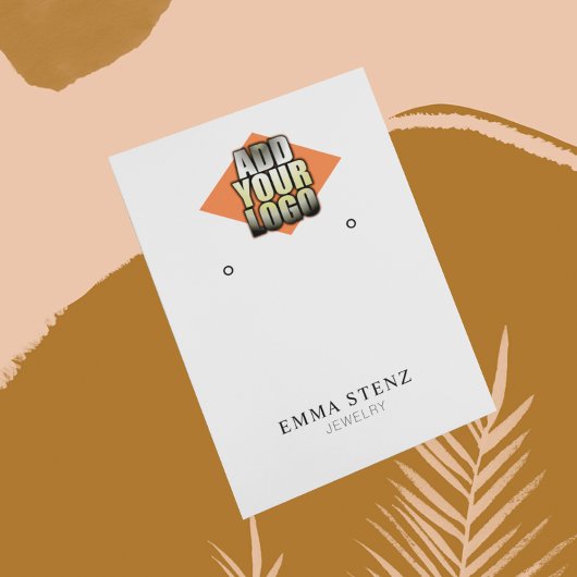 Hinzufügen der Schmuck-Anzeigetafel für das Logo Visitenkarte