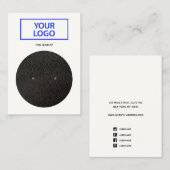 Hinzufügen der Schwarz-weißen Ohrensichtkarte für Visitenkarte (Vorne/Hinten)