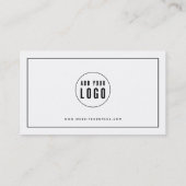 Hinzufügen der schwarzen Grenze des Logos Treuekarte (Rückseite)