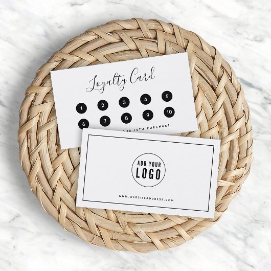 Hinzufügen der schwarzen Grenze des Logos Treuekarte