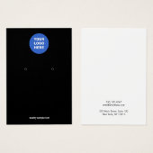 Hinzufügen der schwarzen Ohrsichtkarte für Ihr Log (Vorne & Hinten)