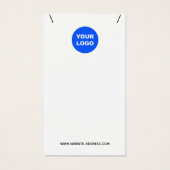 Hinzufügen der weißen Netzklettleiste mit dem Logo (Vorderseite)