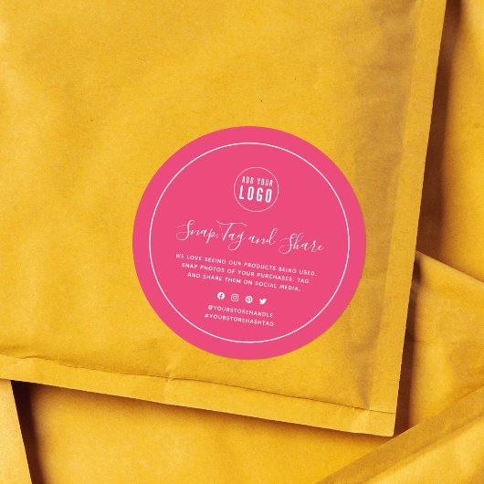 Hinzufügen der weißen Rand-Snap-and-Share-Farbe fü Runder Aufkleber