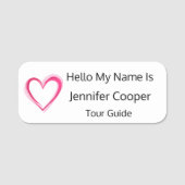 Hinzufügen des Abzeichens für den benutzerdefinier Namensschild (Vorderseite)