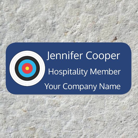 Hinzufügen des Abzeichens für den benutzerdefinier Namensschild