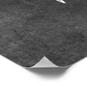 Hinzufügen des benutzerdefinierten dunkelgrauen Te Poster (Ecke)