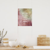 Hinzufügen des benutzerdefinierten mehrfarbigen Te Poster (Küche)