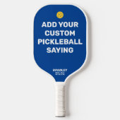 Hinzufügen des benutzerdefinierten Pickleball-Spri Pickleball Schläger (Vorderseite)