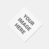 Hinzufügen des eigenen Bilddesigns Serviette (Ecke)