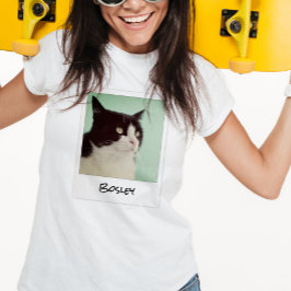 Hinzufügen des Foto-Retro-Sofortkamera-Rahmens T-Shirt