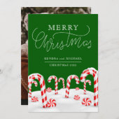 HINZUFÜGEN DES FOTOS | Candy Cane Forest Einladung (Vorne/Hinten)