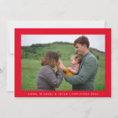 HINZUFÜGEN DES FOTOS | Frohe Weihnachten (Rückseite)