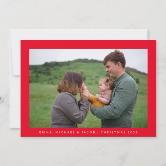 HINZUFÜGEN DES FOTOS | Frohe Weihnachten (Rückseite)