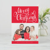 HINZUFÜGEN DES FOTOS | Frohe Weihnachten (Stehend Vorderseite)