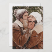 HINZUFÜGEN DES FOTOS | Frohe Weihnachts-Winterwage Einladung (Rückseite)