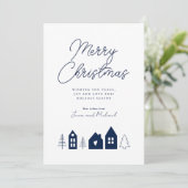 HINZUFÜGEN DES FOTOS | Frohe Weihnachtsstadt Einladung (Stehend Vorderseite)