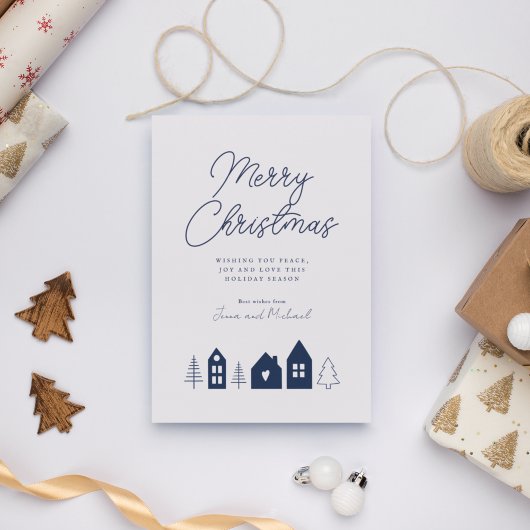 HINZUFÜGEN DES FOTOS | Frohe Weihnachtsstadt Einladung