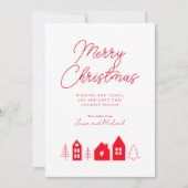 HINZUFÜGEN DES FOTOS | Frohe Weihnachtsstadt Einladung (Vorderseite)