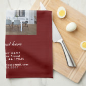 Hinzufügen des Fotos für benutzerdefinierte Logos Geschirrtuch (Viertel Falte)