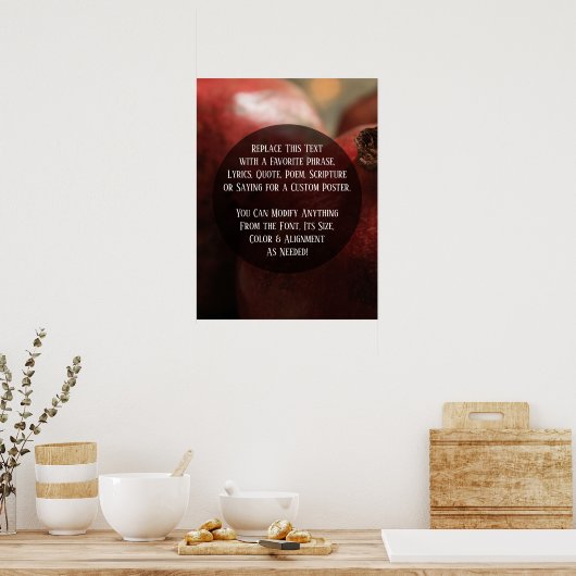 Hinzufügen des Fotos für Nahen benutzerdefinierten Poster (Küche)