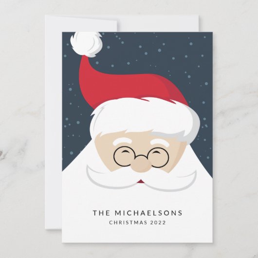 HINZUFÜGEN DES FOTOS | Ho Ho Ho Santa Claus (Vorderseite)