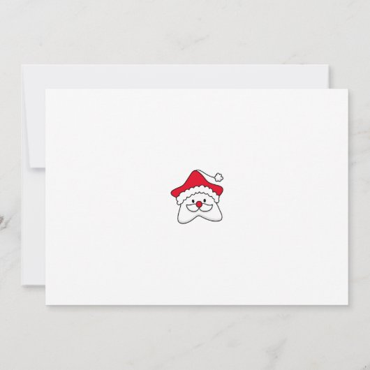 HINZUFÜGEN DES FOTOS | Sehr geehrter Weihnachtsman Einladung (Rückseite)