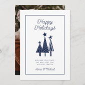 HINZUFÜGEN DES FOTOS | Urlaub Moderner Weihnachtsb Einladung (Vorne/Hinten)