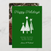 HINZUFÜGEN DES FOTOS | Urlaub Moderner Weihnachtsb Einladung (Vorne/Hinten)